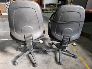 2x Office Gas-Lift Desk Chairs