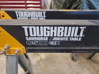 Pair of Toughbuilt C500 Sawhorses/Jobsite Tables 