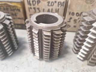 6 x Gear Hobber Cutters