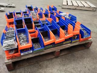 Pallet of Assorted Stainless Steel Fixing / Fastening Hardware