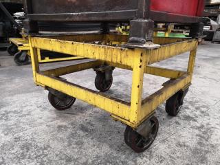 Industrial Mobile Bin Trolley w/1x Steel Material Storage Bin