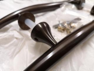 Modern Stylish Antique Bronze Door Pull Handles by Bloore & Piller, New