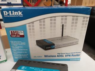 15x Assorted D-Link Branded Network Routers, Switches, Servers