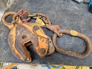 Plate Lifting Clamp Assembly, 1-Ton Capacity