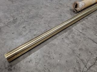 5-Metre Polished Brass Handrail Tube