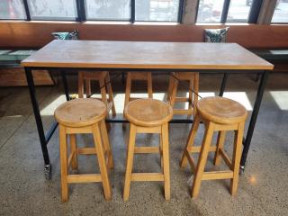 Bar Leaner and Stools