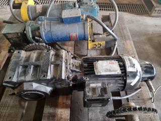 Marquip 3~ 7.4HP Motor w/ ABB Sensor & Gearbox attached