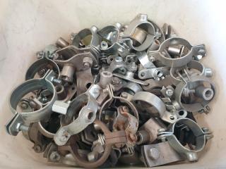 Bin of Stainless Pipe Clamps