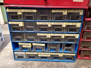 7x Small Parts Storage Drawer Units