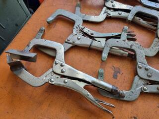9x Locking C-Clamps
