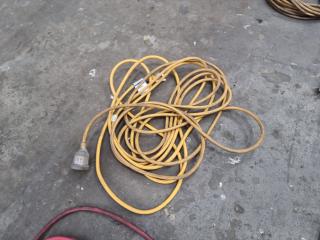 Assortment of 9 Single Phase Extension Leads
