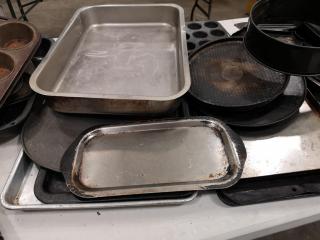 Assorted Comnercial Kitchen Baking Pans, Trays & More