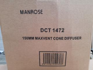14 x "Manrose-Maxvent" 150mm Cone Diffuser