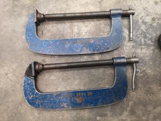 2x 300mm G Clamps