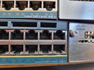2x Cisco Catalyst 3560 X-Series Gigabit PoE Switches