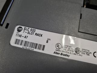 2x Allen Bradley SLC500 7-Slot Racks w/ Power Supplies