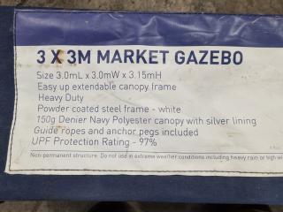 Marquee Market Gazebo, 3x3m Size