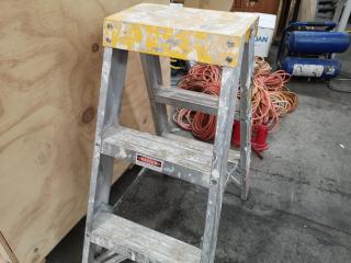 Rino 870mm Industrial Double Sided Step Ladder