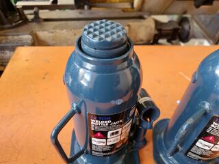 2x 12-Ton Welded Bottle Jacks by The Tool Shed