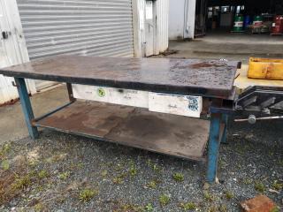Heavy Duty Steel Topped Workbench