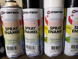 Assortment of Spray Paints & Applicators