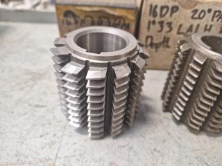 6 x Gear Hobber Cutters