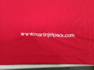 Martin Jetpack branded Biz Cool Men"s Collared Shirt, Size Large