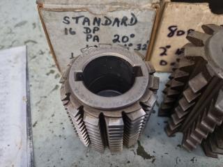 4 x Gear Hobber Cutters