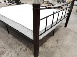 Queen Size Bed Frame and Mattress