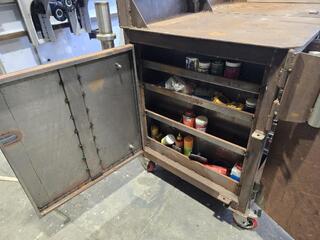 Three Unit Modular Steel Workbench 