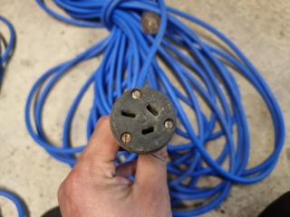 Pair of 15Amp Single Phase Extension Leads