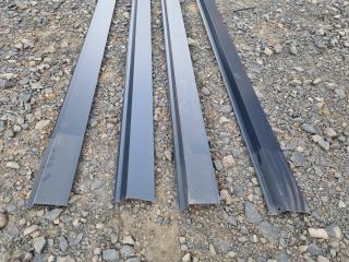 4x Coloured Steel Sidiing Edging Lengths