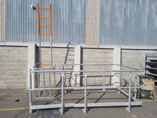Aluminum Access Ladder and Safety Barrier