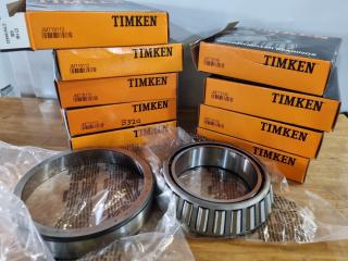 4x Timken Tapered Roller Bearings