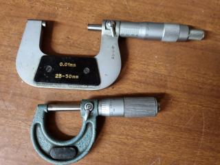 2x Outside Micrometers