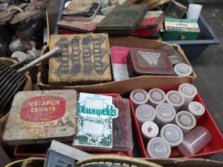 Assorted Lot Vintage Fastening Hardware, Parts, Components, & More