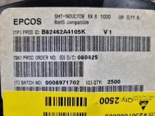 12,500x Epcos SMT Inductors B82462A4105K, Bulk Lot, New