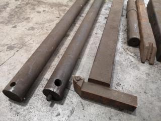 Assorted Large Lathe Tooling Bar Mounts, Holders