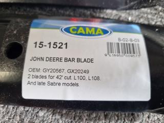6x Cama Replacement Mower Bar Blades for John Deere