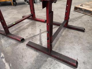 Pair of Heavy Duty Industrial Rollers w/ Stands