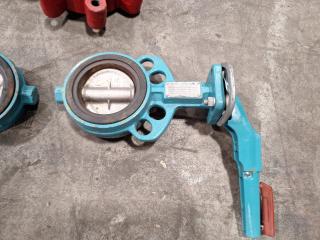 5 Assorted Industrial Butterfly Valves