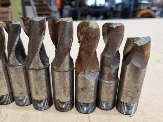 13x Assorted Screw Type End Mills