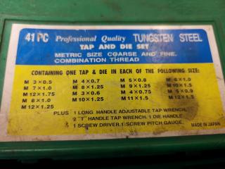 Tungsten Steel Tap & Die Set