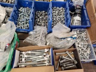 Assorted Bolts, Concrete Bolts, Washers, Nuts, Anchors & More