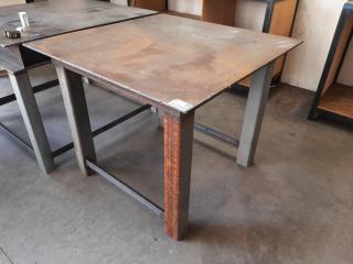 Heavy Duty Steel Workshop Table