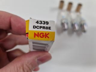 3x NGK Spark Plugs type 4339, DCPR8E