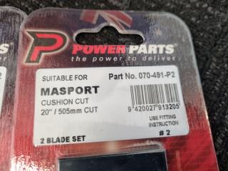 4x Replacement Mower Blade Sets for Masport Lawnmowers
