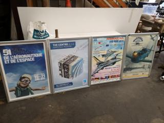 4x Assorted International Airshow Framed Prints