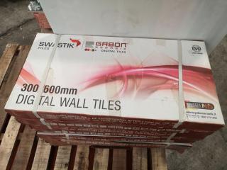 600x300mm Ceramic Wall Tiles, 8.1m2 Coverage