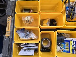 DeWalt Stacking Bin and Contents